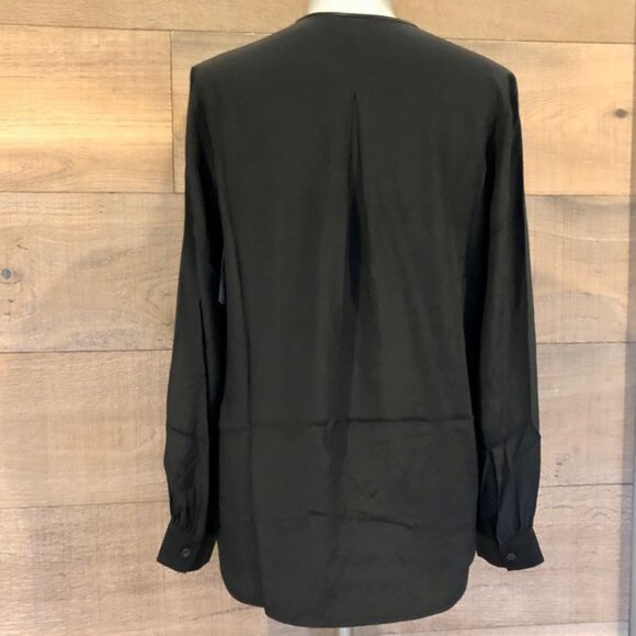 NWOT Rag and Bone Lora women black Silk Blouse  Relaxed Top size S - Picture 9 of 11